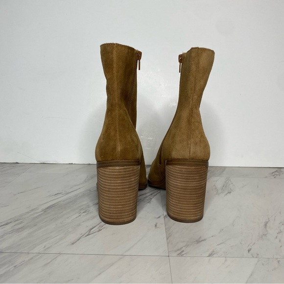 Steve Madden Sparrow Brown Suede Heeled Bootie 11M - Picture 3 of 15